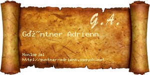 Güntner Adrienn névjegykártya